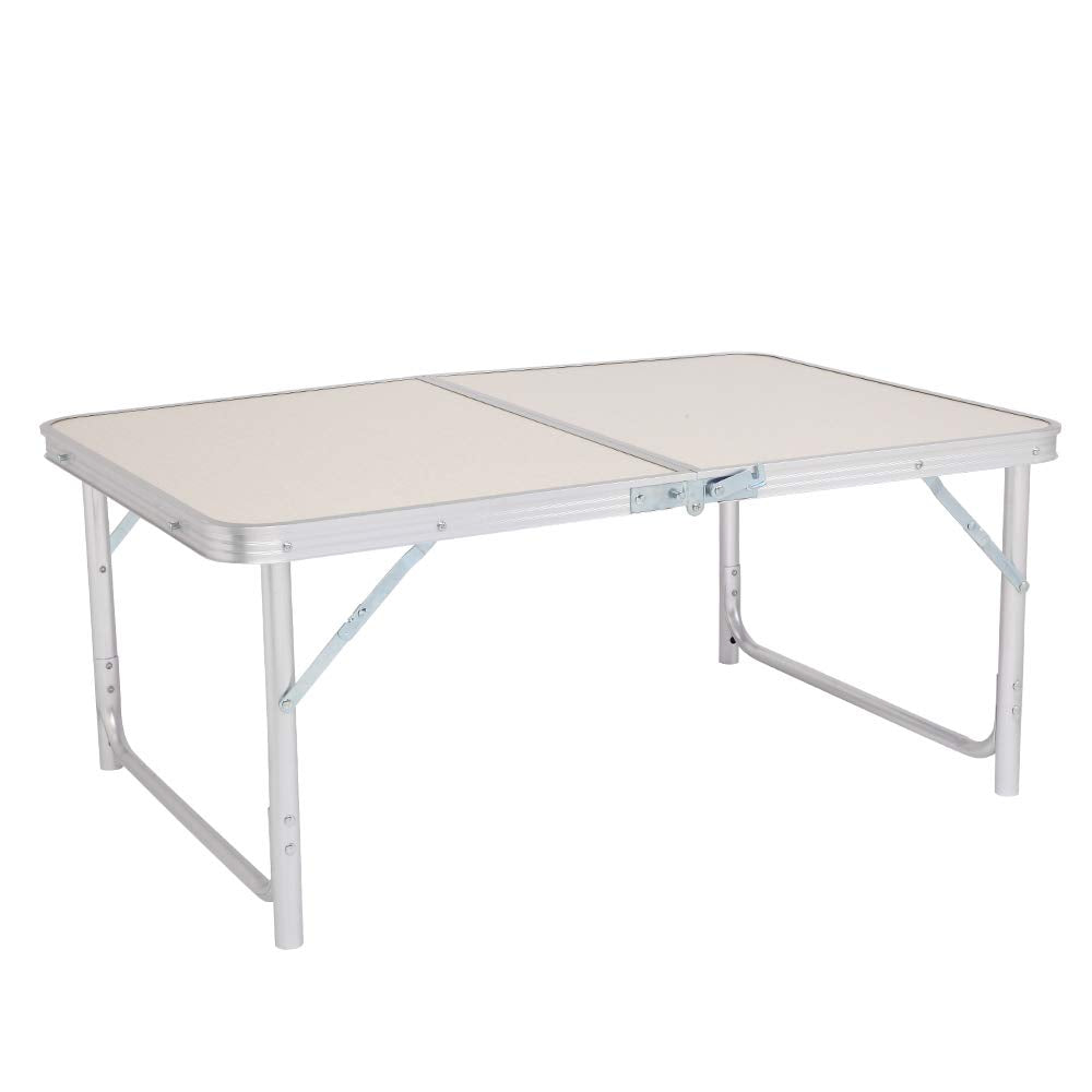 3ft Lightweight Aluminum Folding Picnic Camping Table with Carry Handle W6048