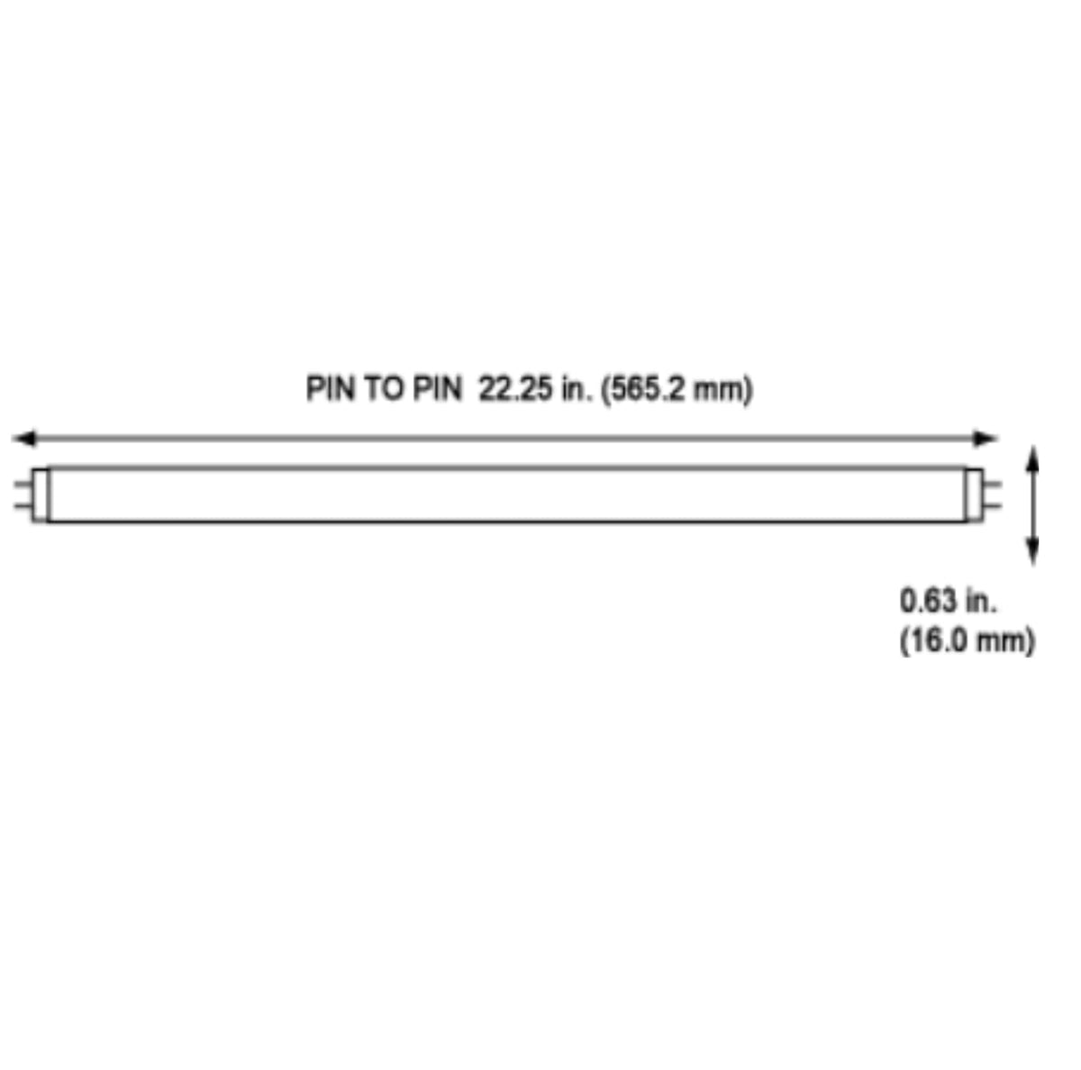 24 Inch 24W 5000K T5 Fluorescent Bulb G5 Bipin Base Pack of 40 I750