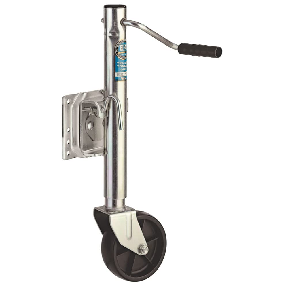 Swivel Marine Tongue Jack 1000 lb Capacity 10" Travel 6" Wheel F185