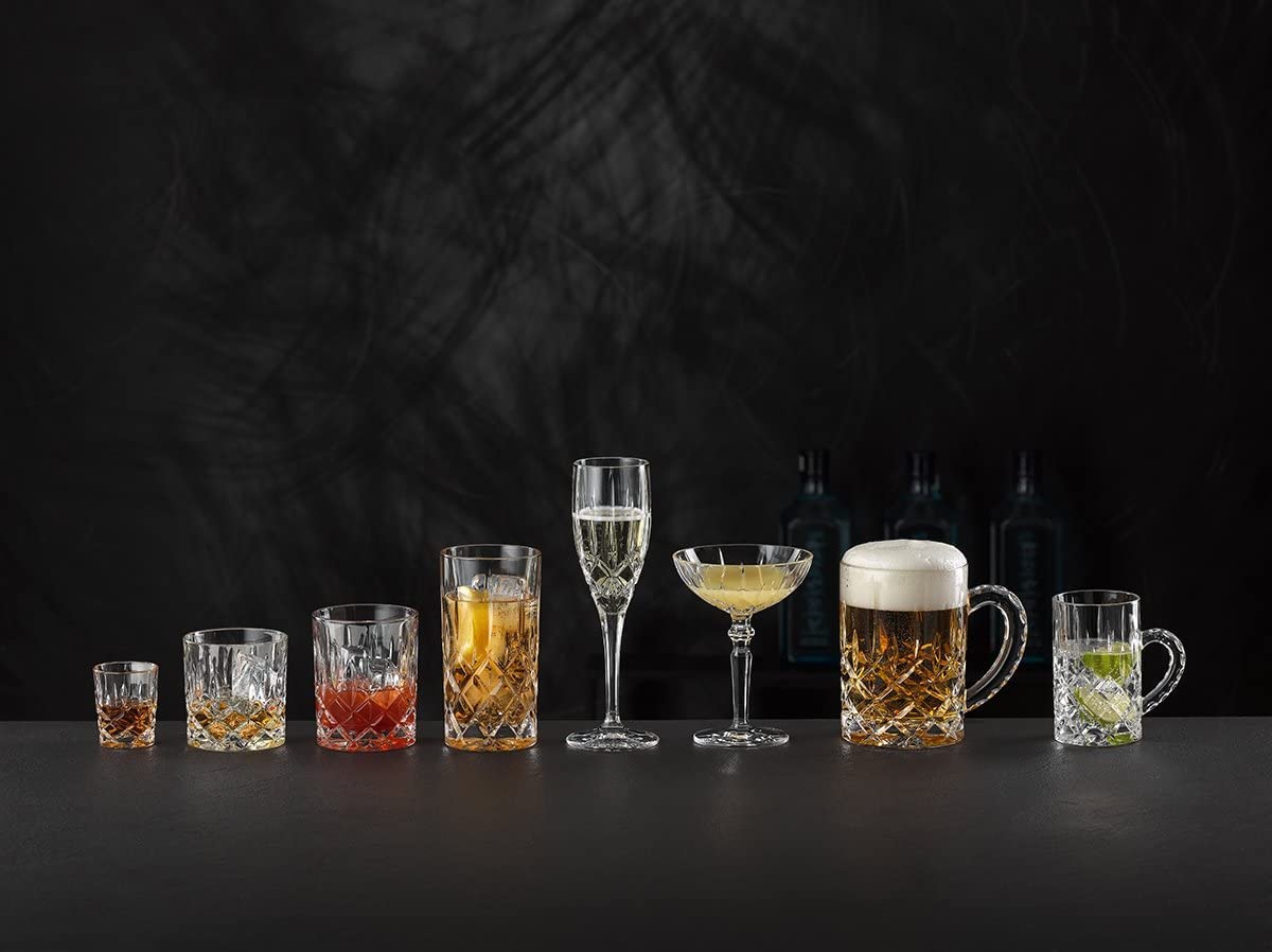 Clear Crystal Cocktail Coupe Glasses, Set of 2 W110