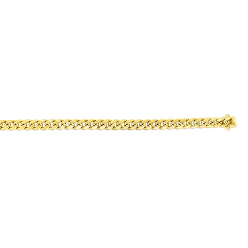14k Yellow Gold Cuban Link Chain Necklace A276657