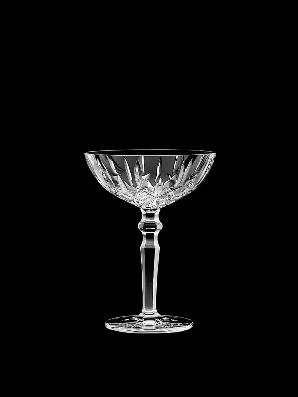 Clear Crystal Cocktail Coupe Glasses, Set of 2 W110