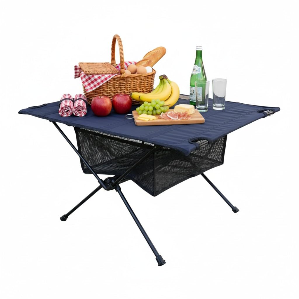 Ultralight Foldable Camping Table with Mesh R7953
