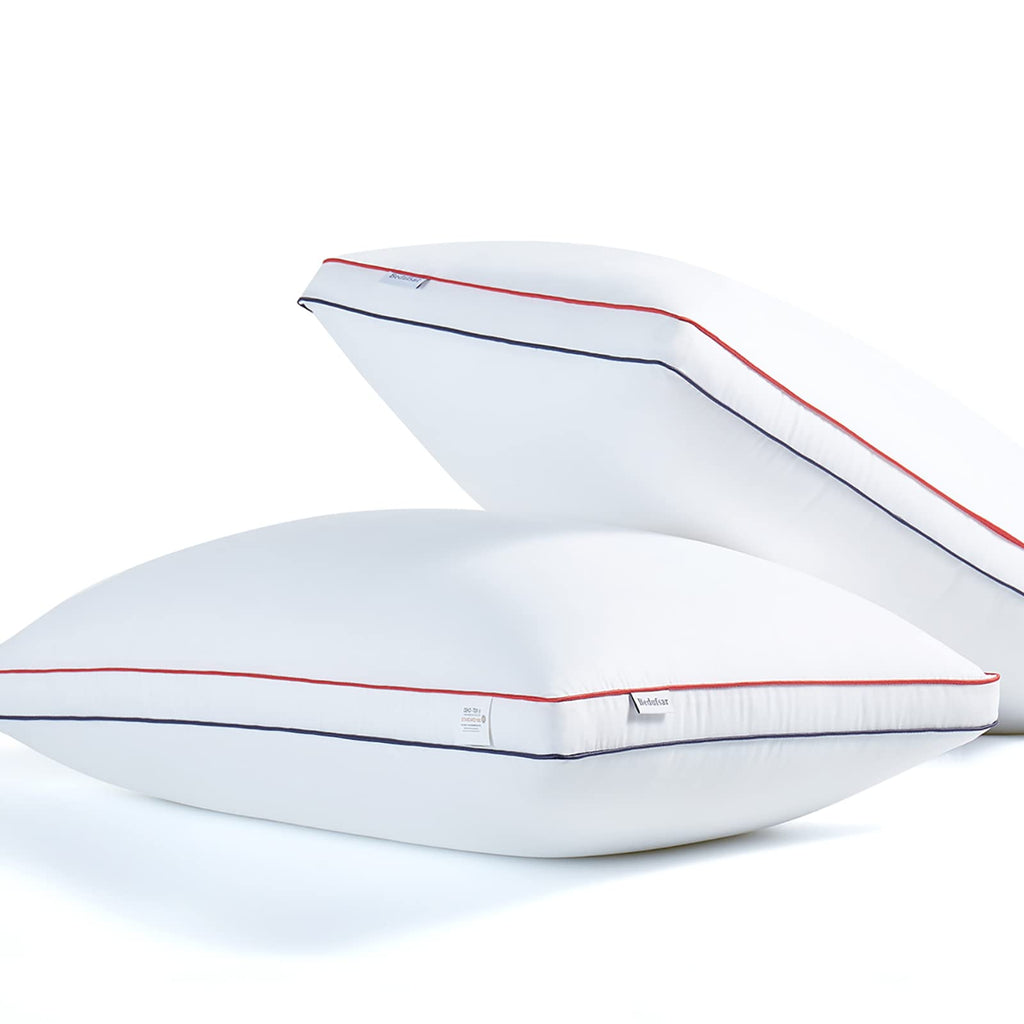 Queen Size Set of 2 Cooling Down Alternative Gusseted Pillows S73207