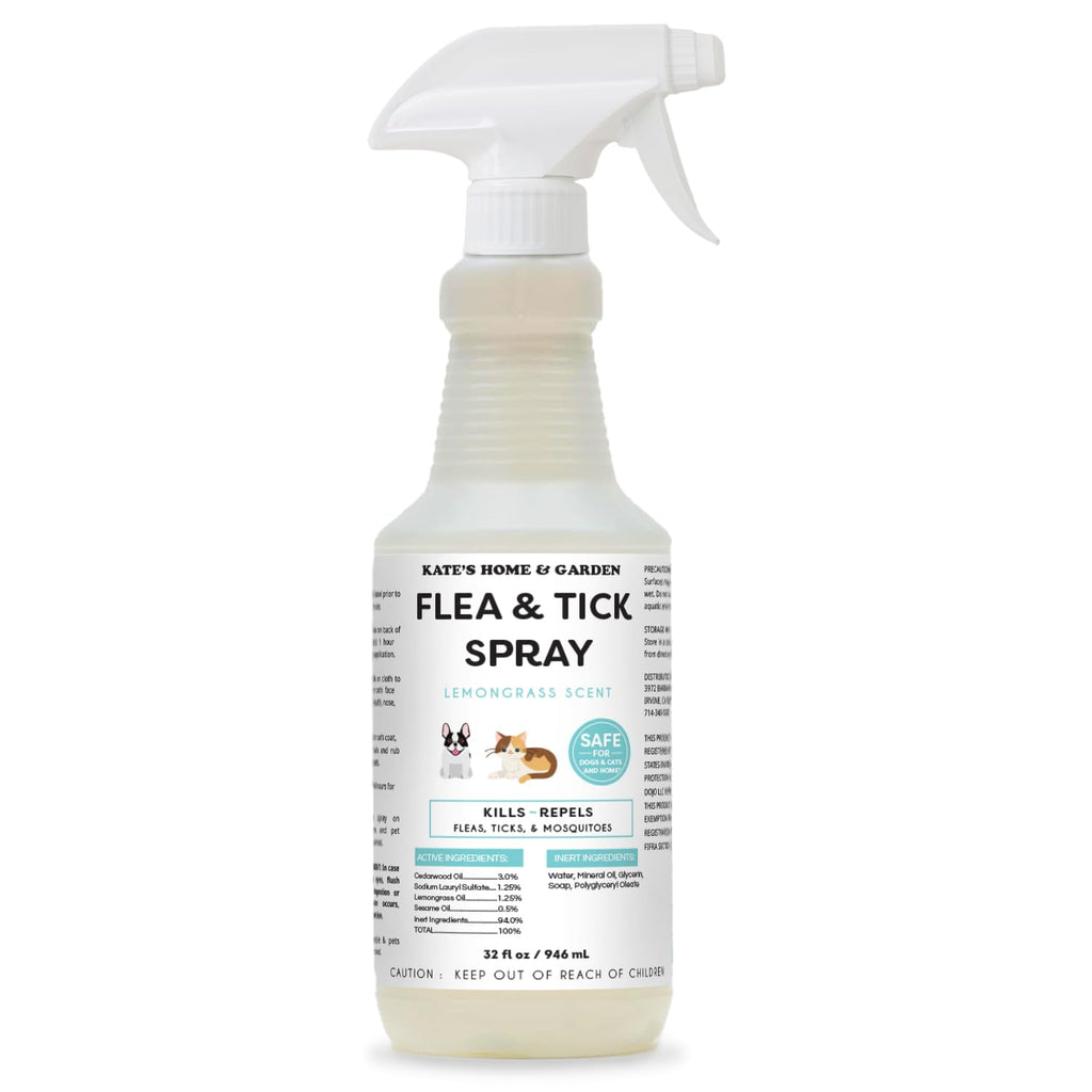 Flea and Tick Spray for Dogs & Cats 32oz L4604