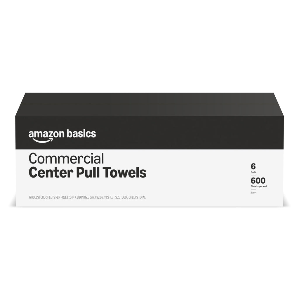 2-Ply White Center Pull Paper Towels, 600 Sheets per Roll (6 Rolls) W3552