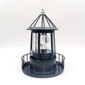 Black Wrought Iron Solar Lighthouse P286