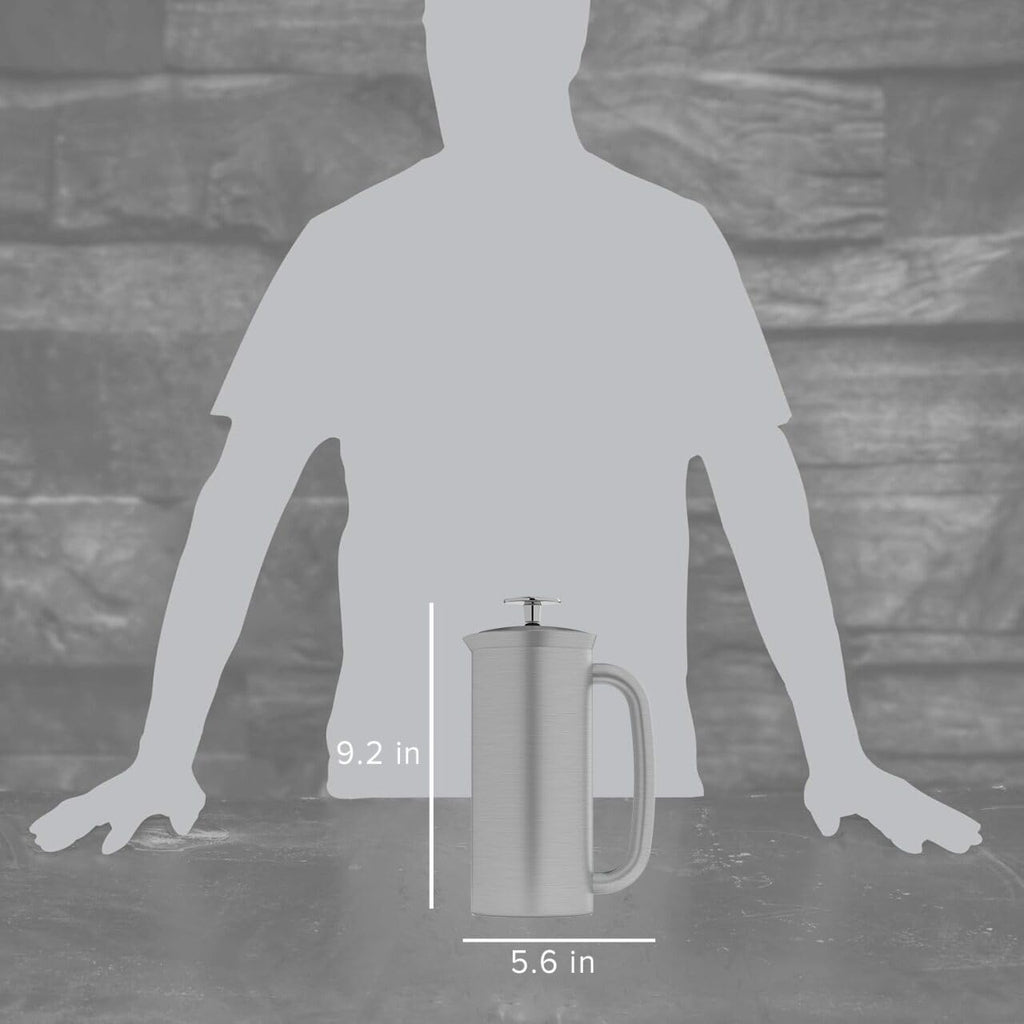 18oz Brushed Stainless Steel French Press R95670
