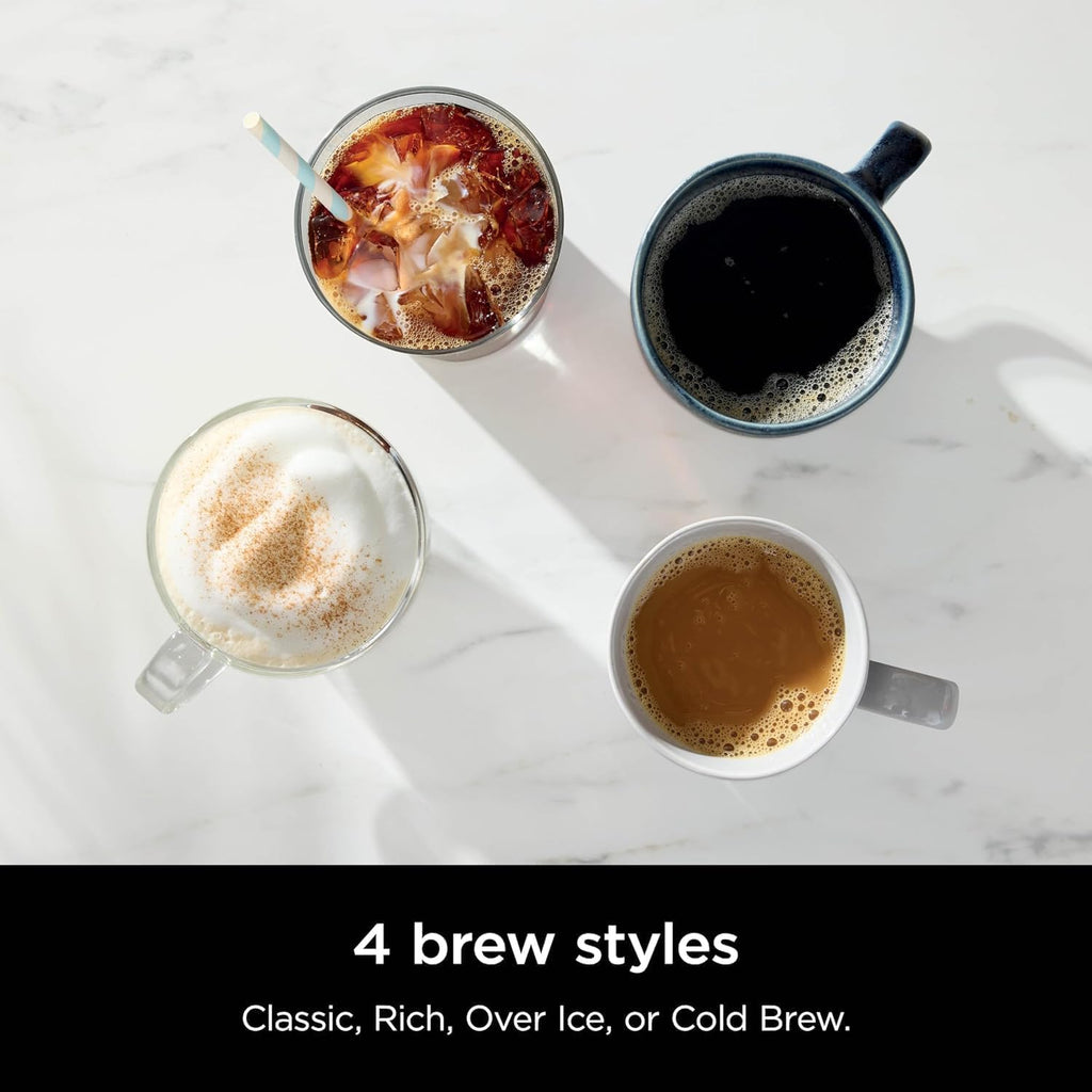 Hot & Iced XL Coffee Maker with Rapid Cold Brew, 8 Sizes, Black C586