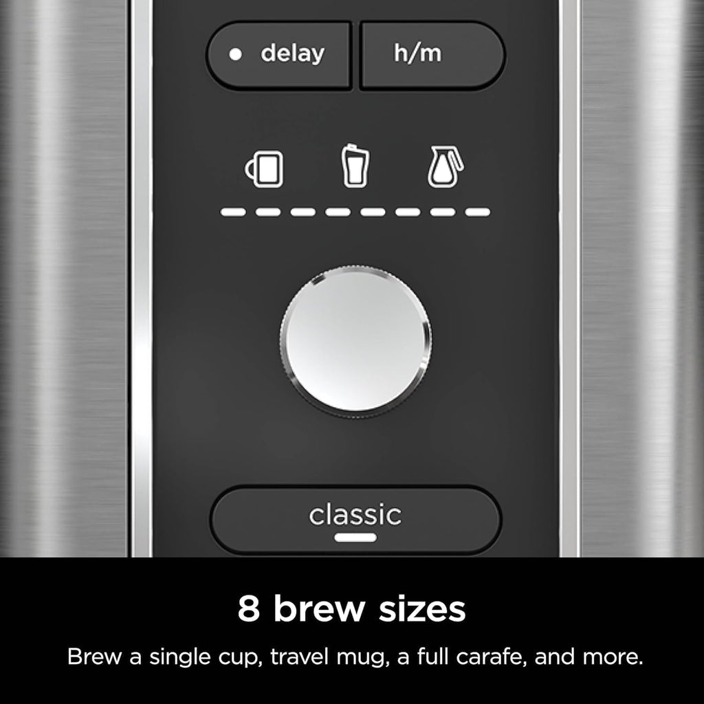 Hot & Iced XL Coffee Maker with Rapid Cold Brew, 8 Sizes, Black C586