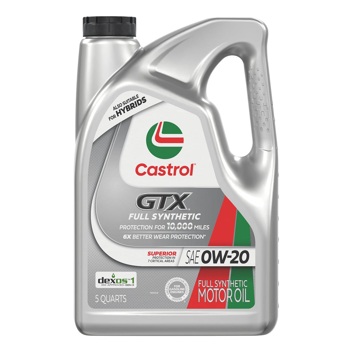 Full Synthetic 0W-20 Motor Oil, 5 Quarts, Pack of 3 F19761