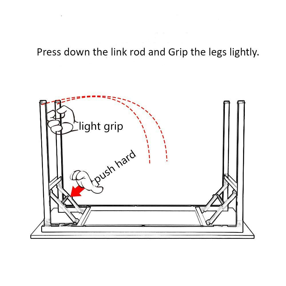 39.4 Inch Black Folding Computer Desk J825136
