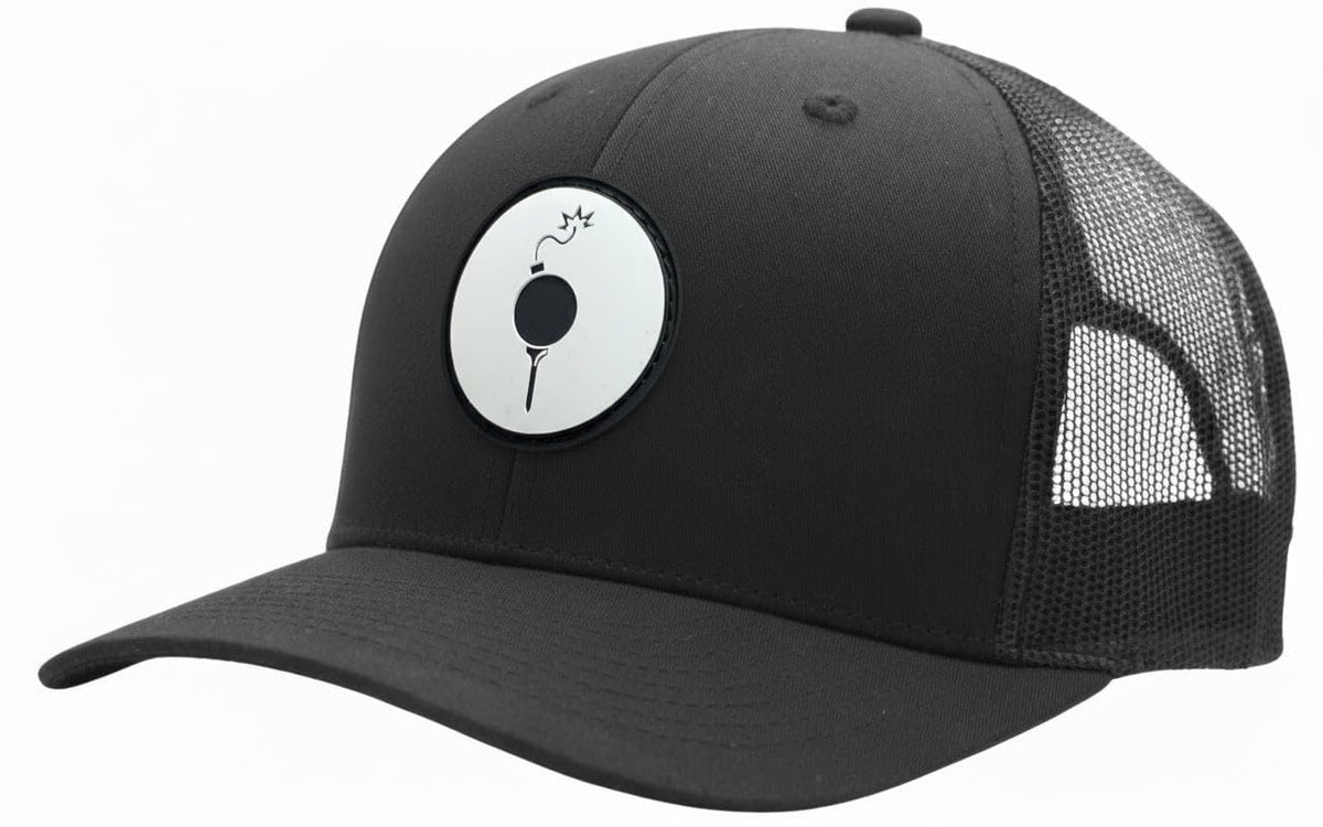 Golf Trucker Hat with Mesh Back and Adjustable Snap Y323