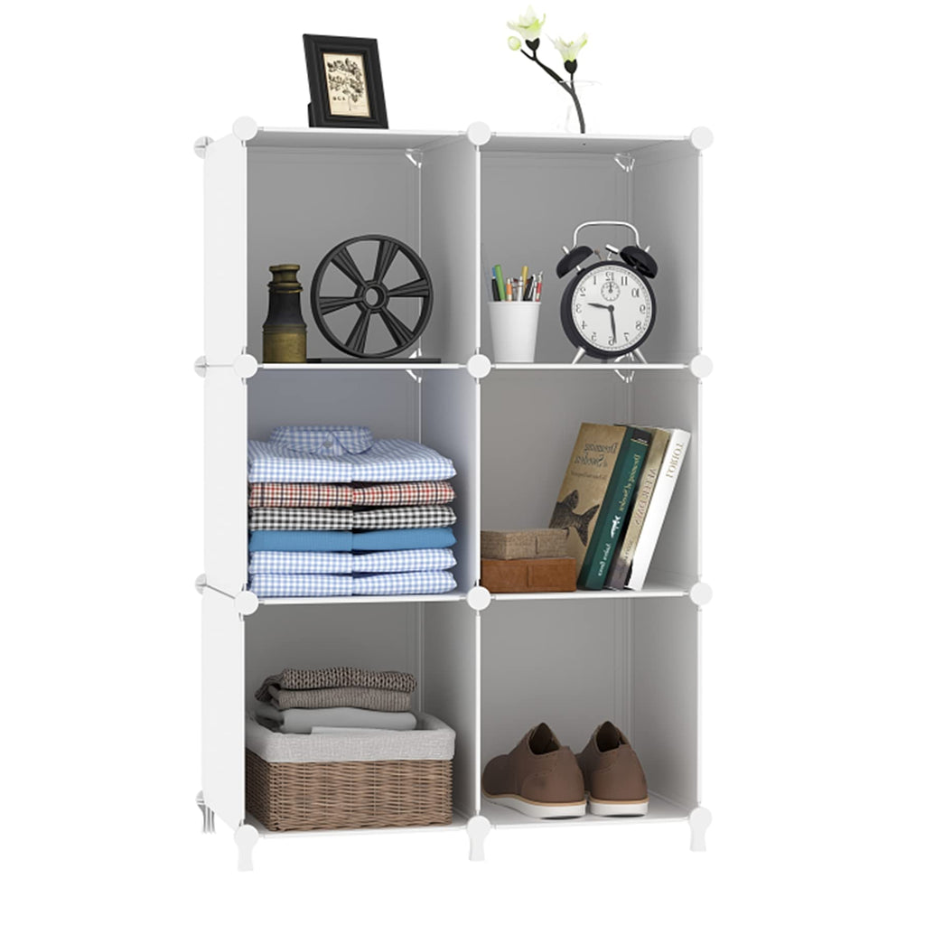 White 6 Cube Storage Organizer X826342