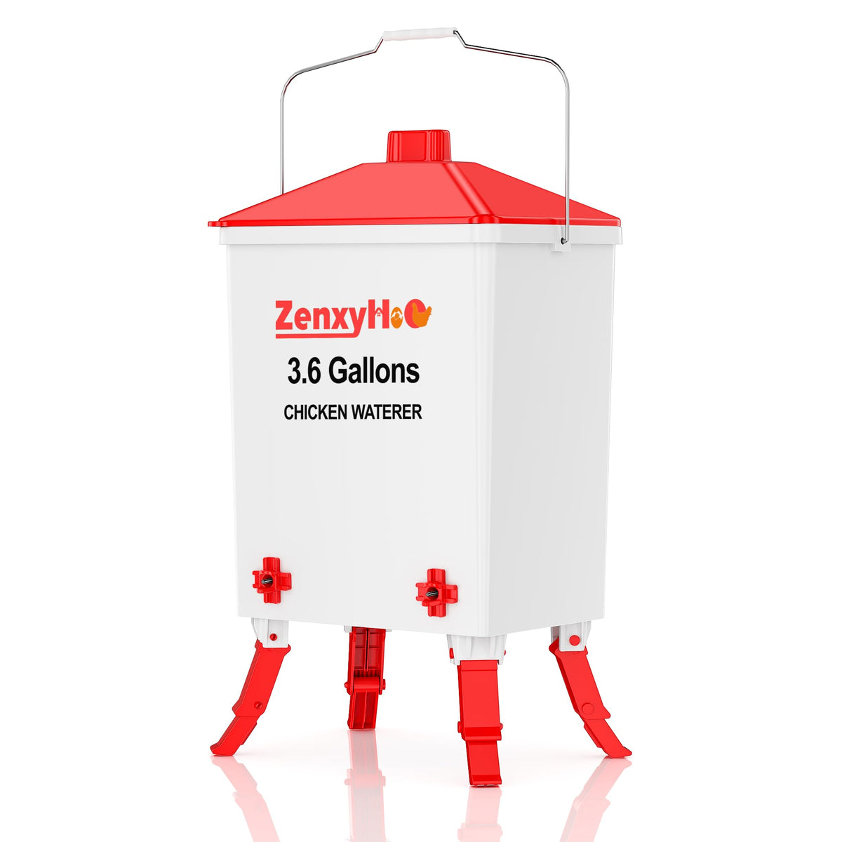 3.6 Gal Chicken Waterer with 4 Water Nipples H90908