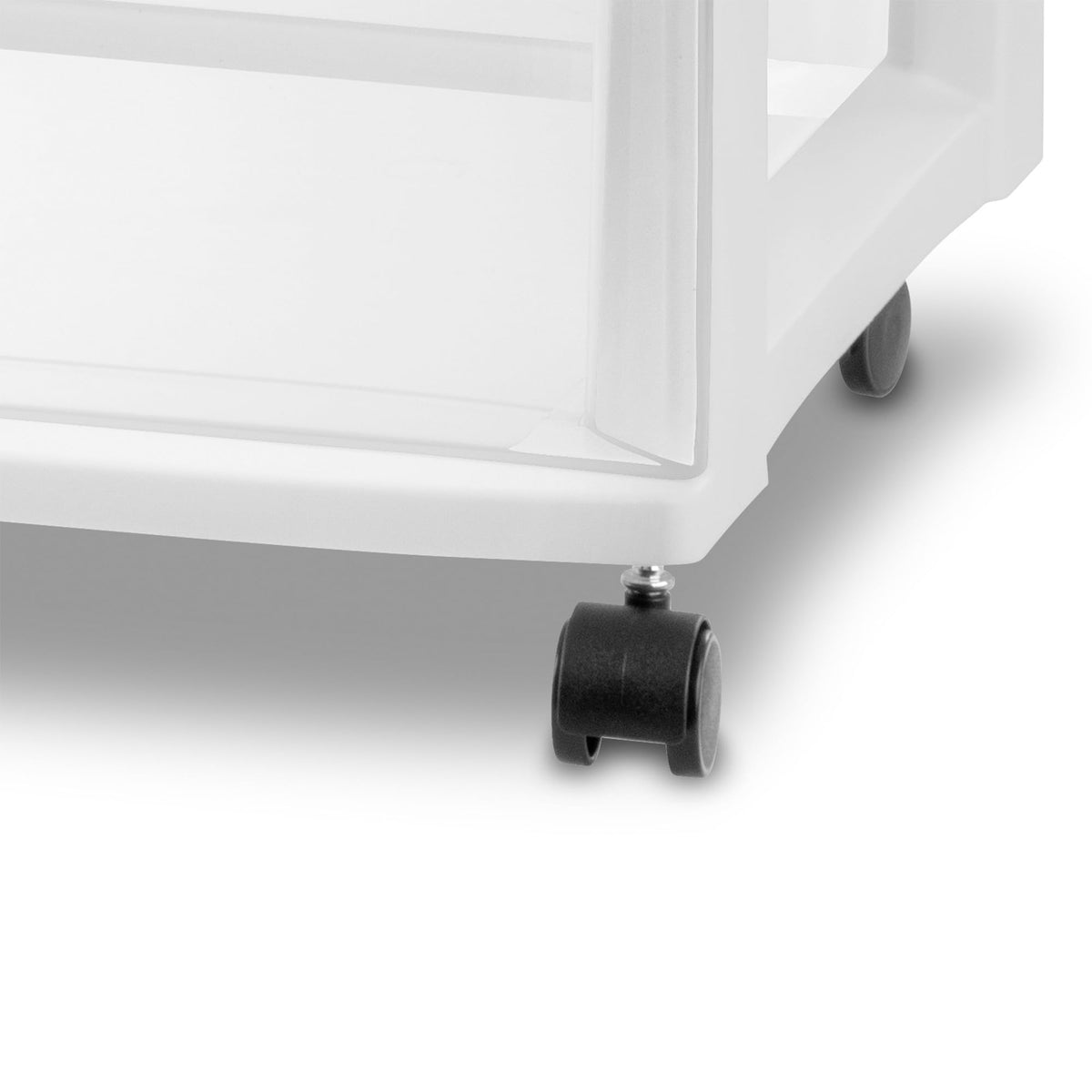 Wide 3 Drawer Plastic Rolling Storage Cart Z46434