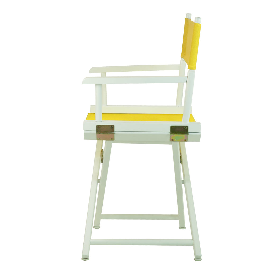 White Frame-Gold Canvas Director Chair D2239