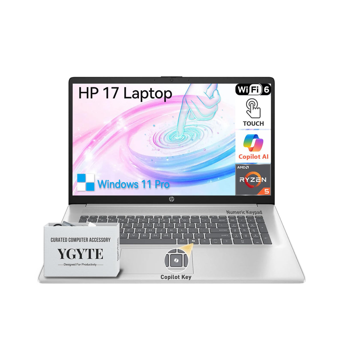 17.3" Touchscreen Laptop, Ryzen 5, 32GB RAM 1TB SSD V834