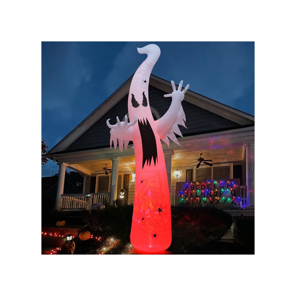 12 FT Halloween Inflatable Ghost with Built-in LEDs Y92760