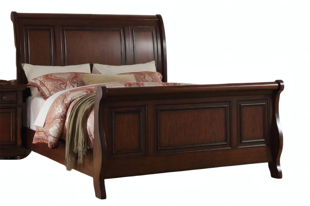 California King Bed Frame Antique Cherry U673