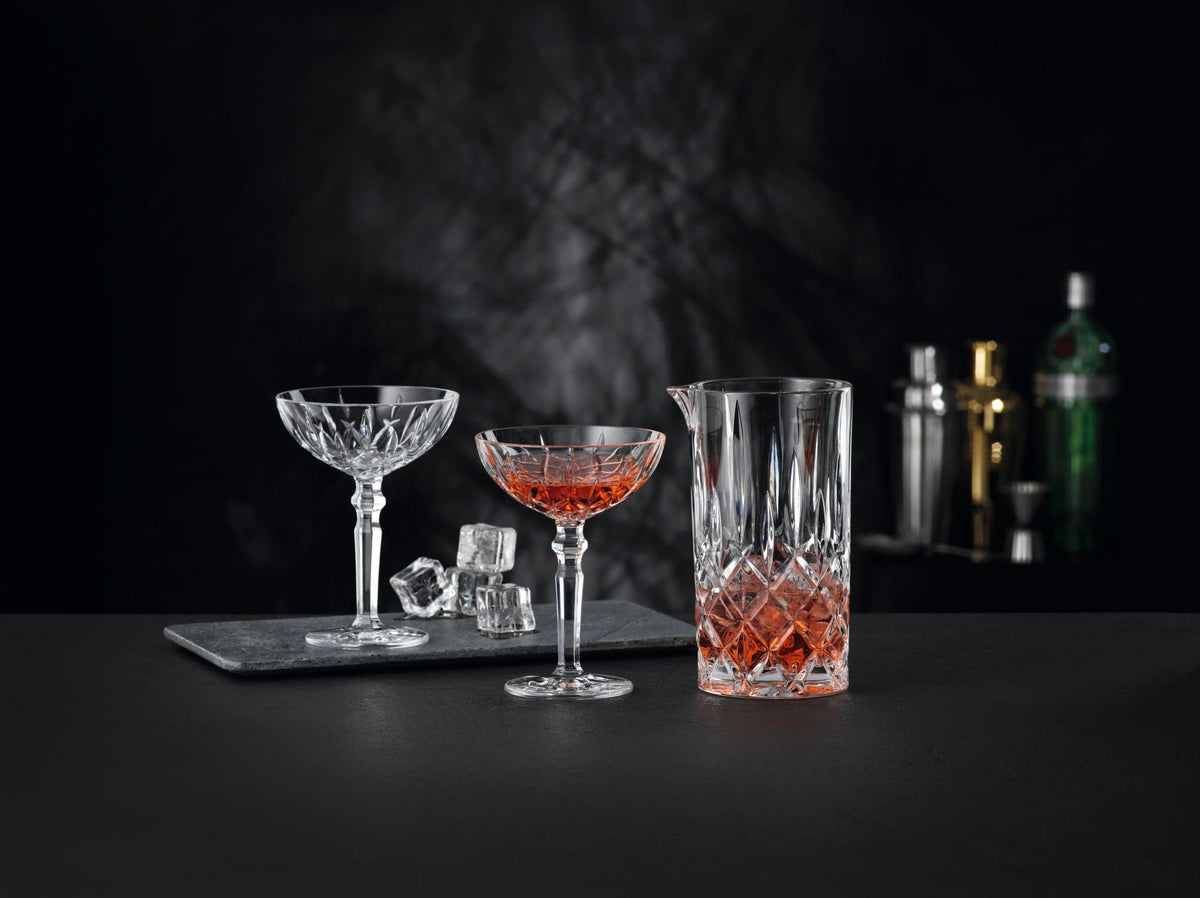 Clear Crystal Cocktail Coupe Glasses, Set of 2 W110