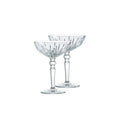 Clear Crystal Cocktail Coupe Glasses, Set of 2 W110