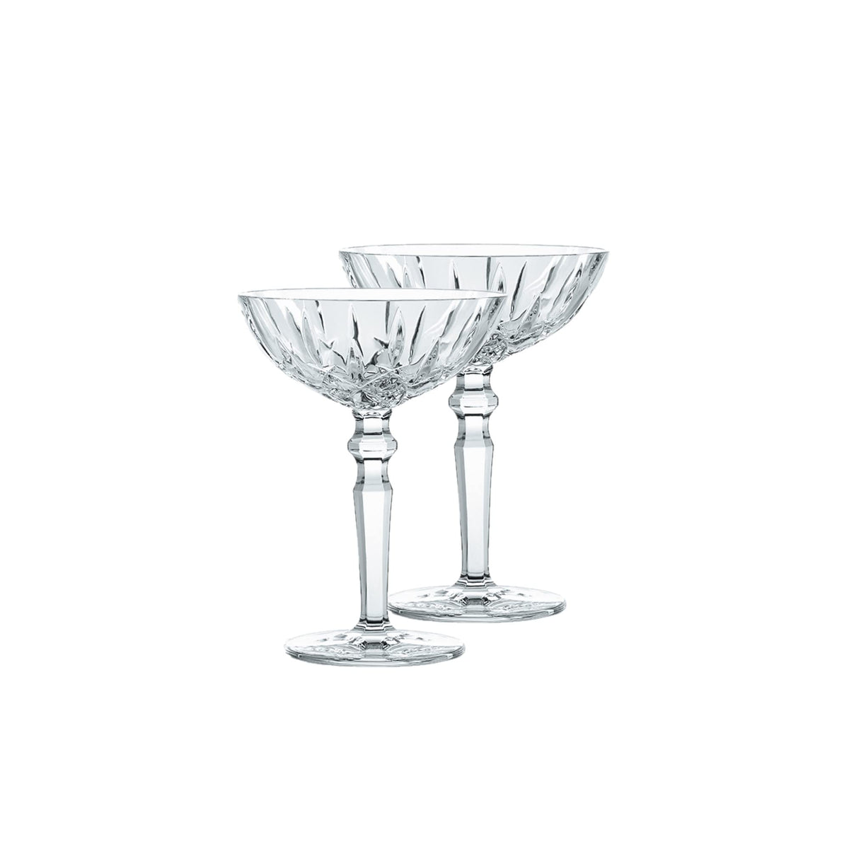 Clear Crystal Cocktail Coupe Glasses, Set of 2 W110