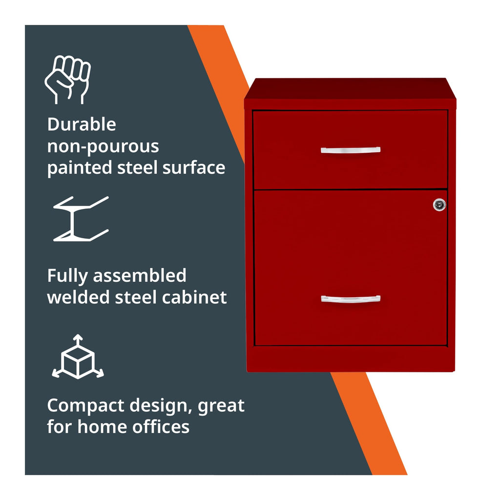 2 Drawer Locking Steel Filing Cabinet D455
