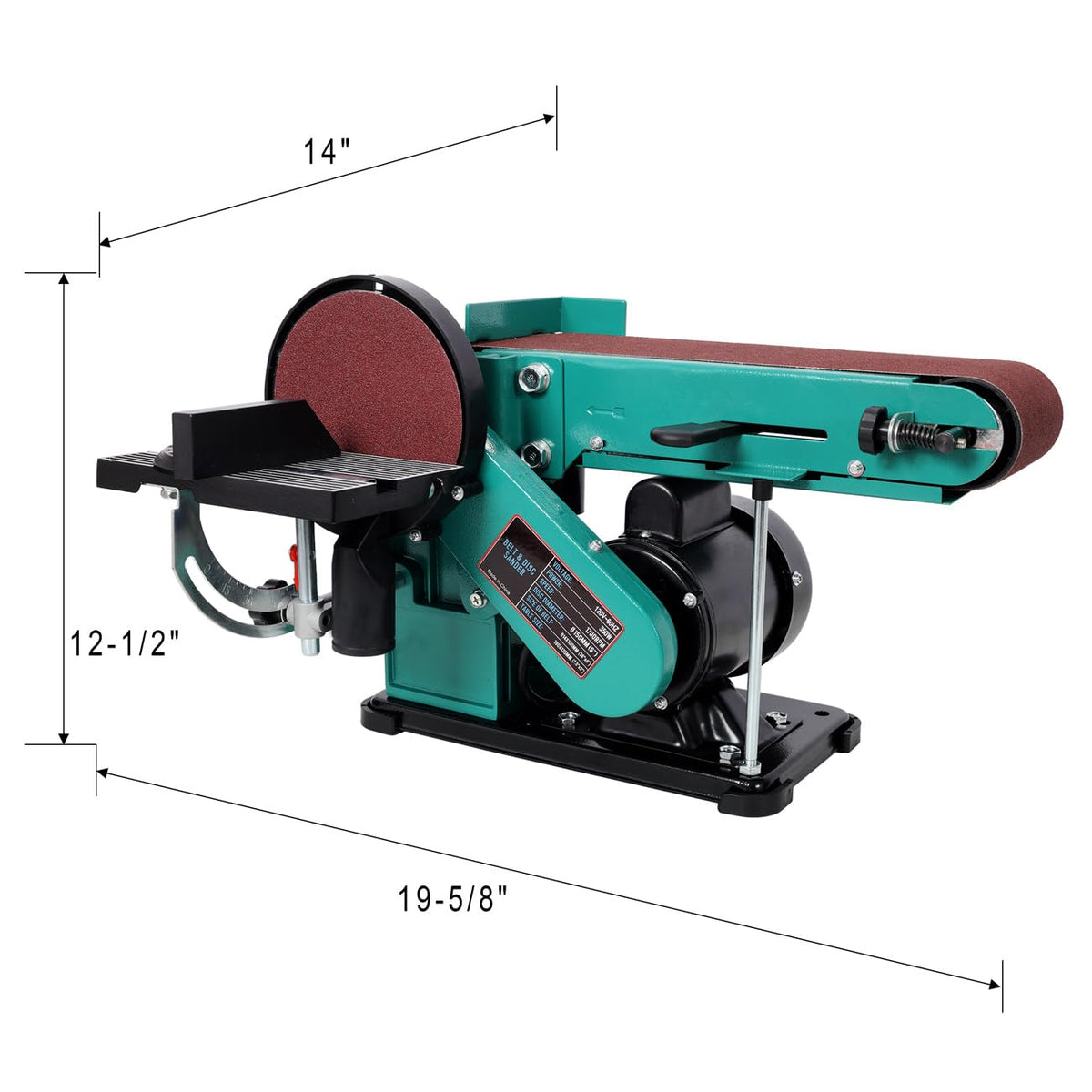4" x 36" Belt Sander 6" Disc Polisher Grinder Sanders D96341
