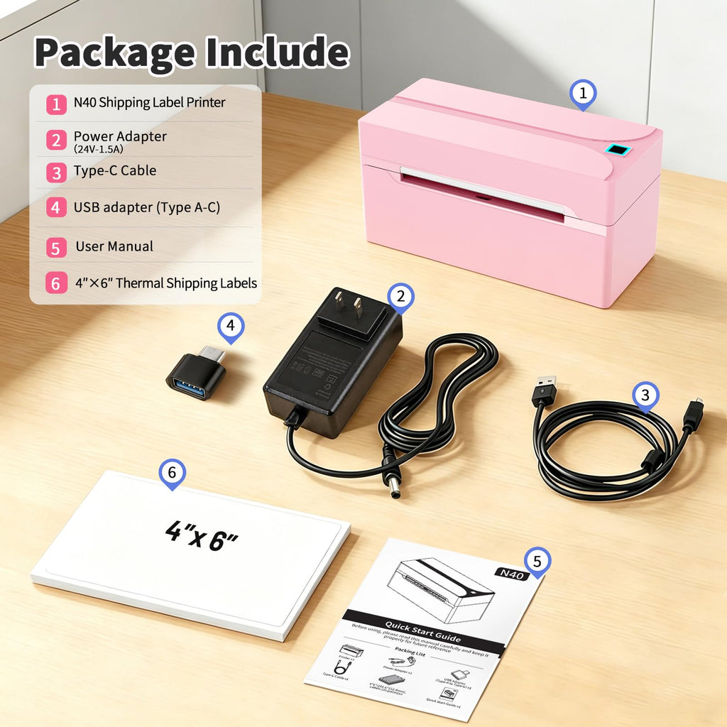 Bluetooth Thermal Label Printer Z2017