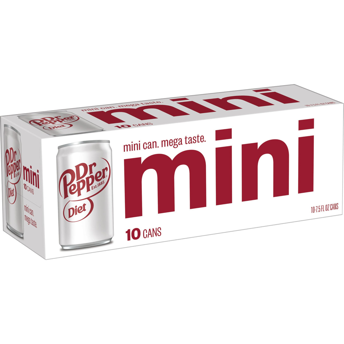 Diet Dr Pepper Soda 7.5 fl oz 10 pack K3623