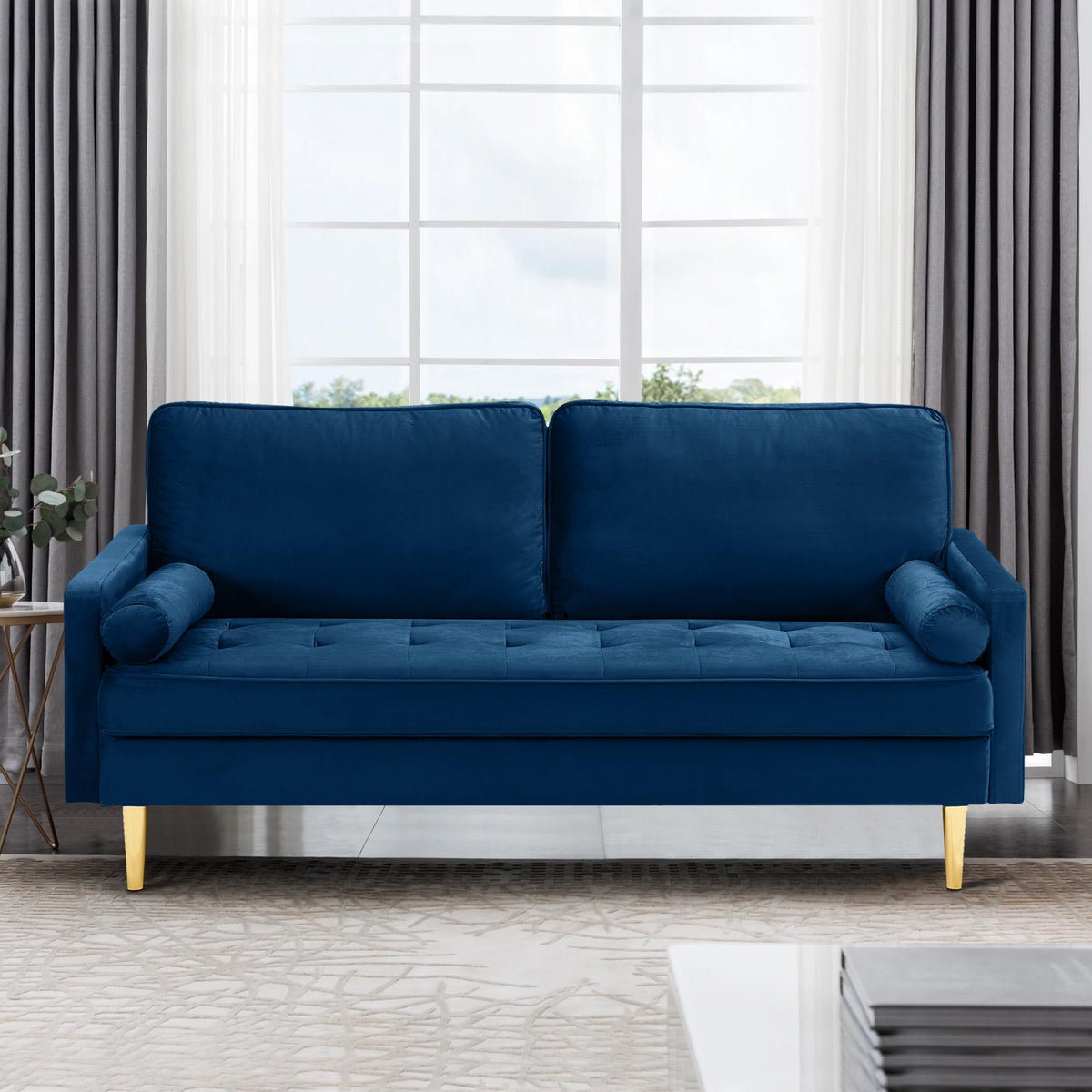 67" Velvet Tufted 2-Seater Sofa C649535