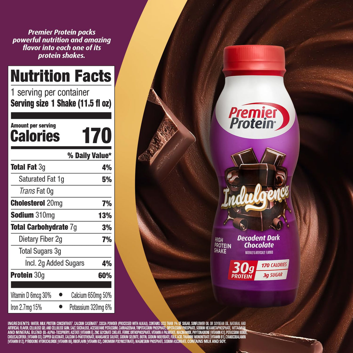 30g Dark Chocolate Shake 12 Pack N932