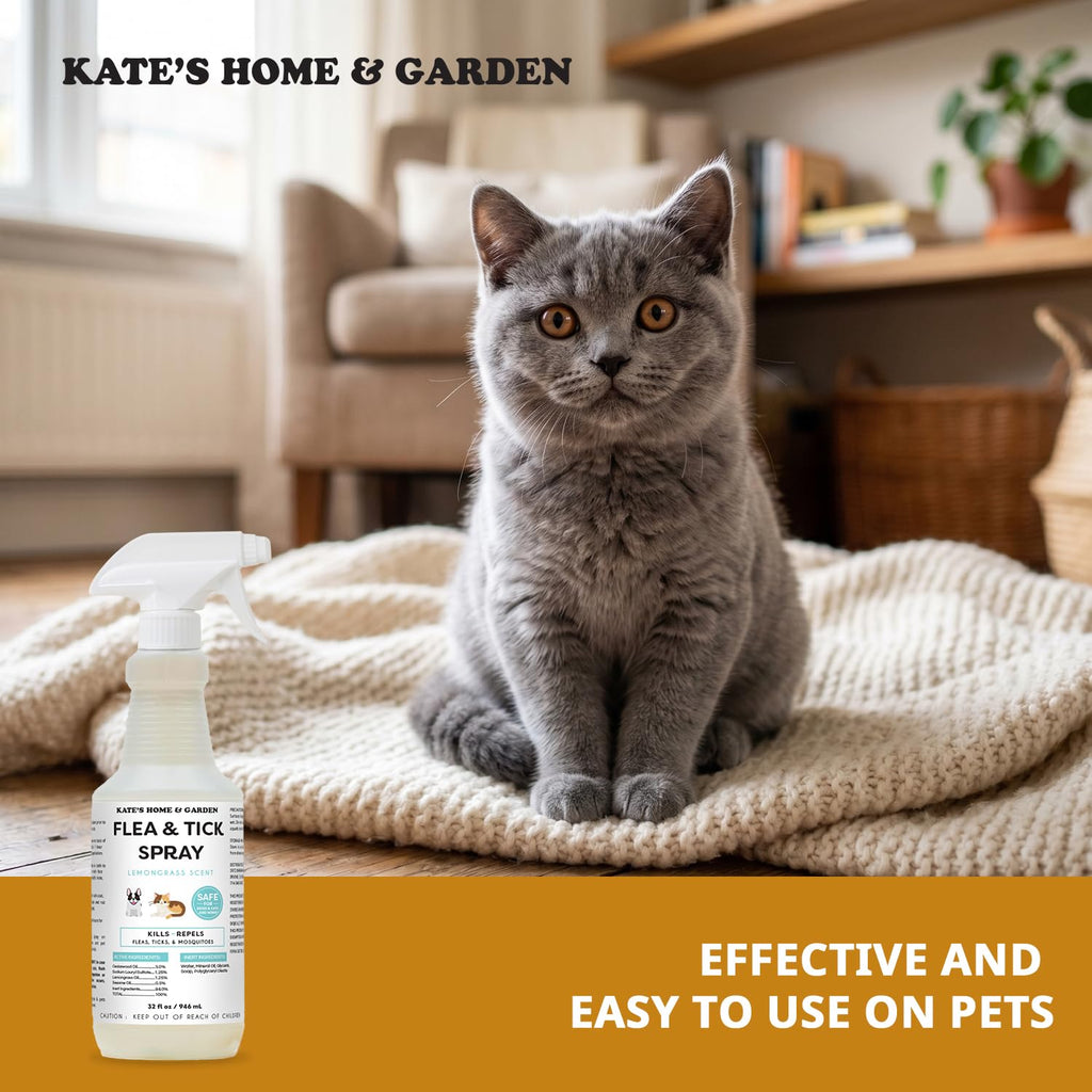 Flea and Tick Spray for Dogs & Cats 32oz L4604