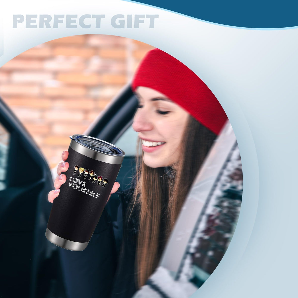20oz Insulated Stainless Steel Tumbler with Lid I74202