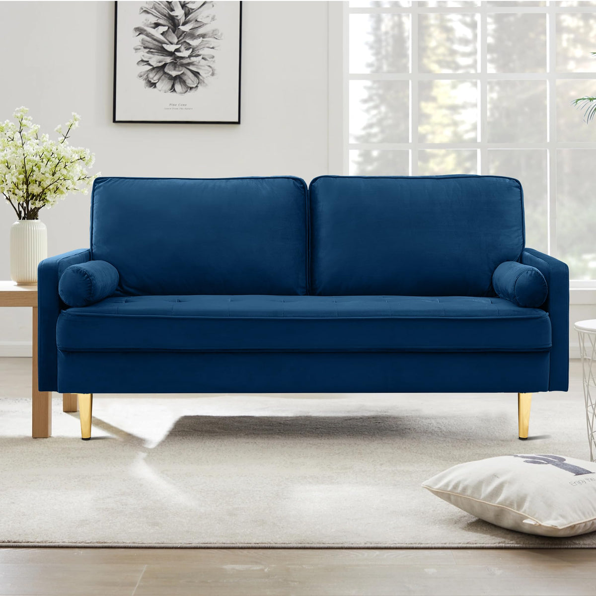 67" Velvet Tufted 2-Seater Sofa C649535