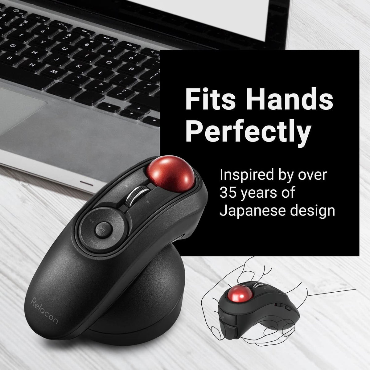 Wireless Handheld Trackball Mouse U5433