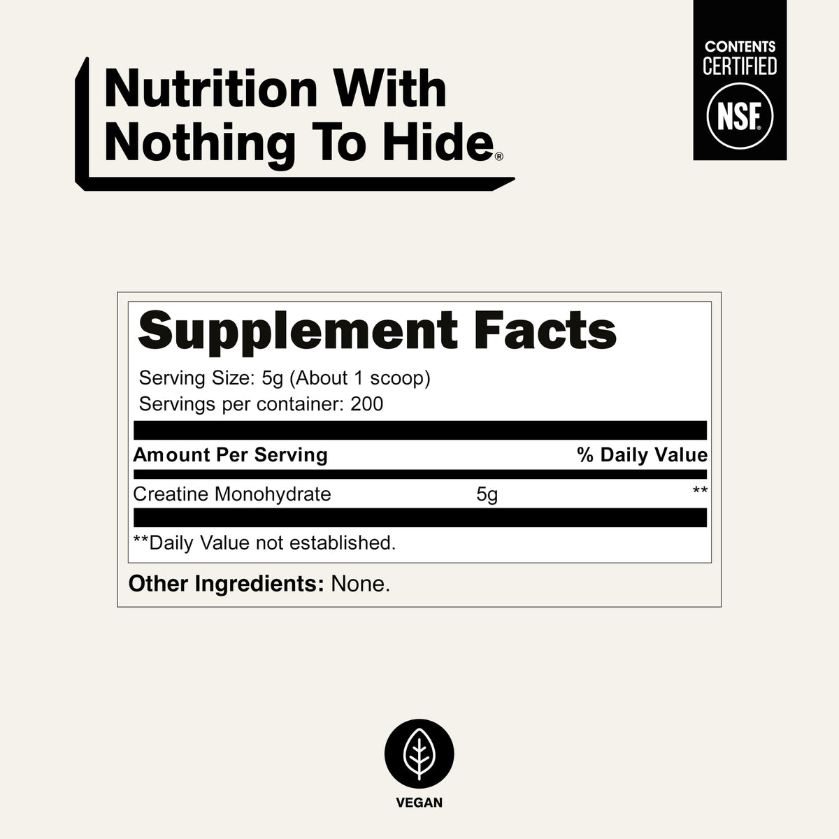 Micronized Creatine Monohydrate 1,000g Vegan Non-GMO P19339