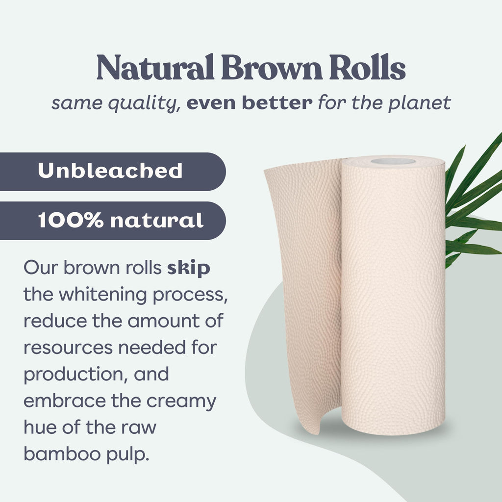 Bamboo Paper Towels 8 Rolls 2 Ply Z523