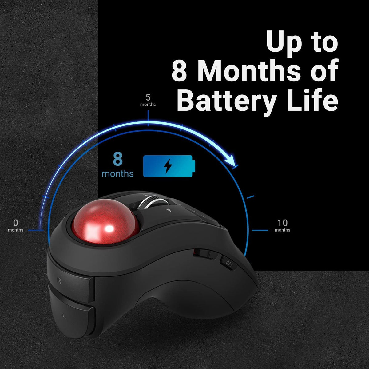 Wireless Handheld Trackball Mouse U5433