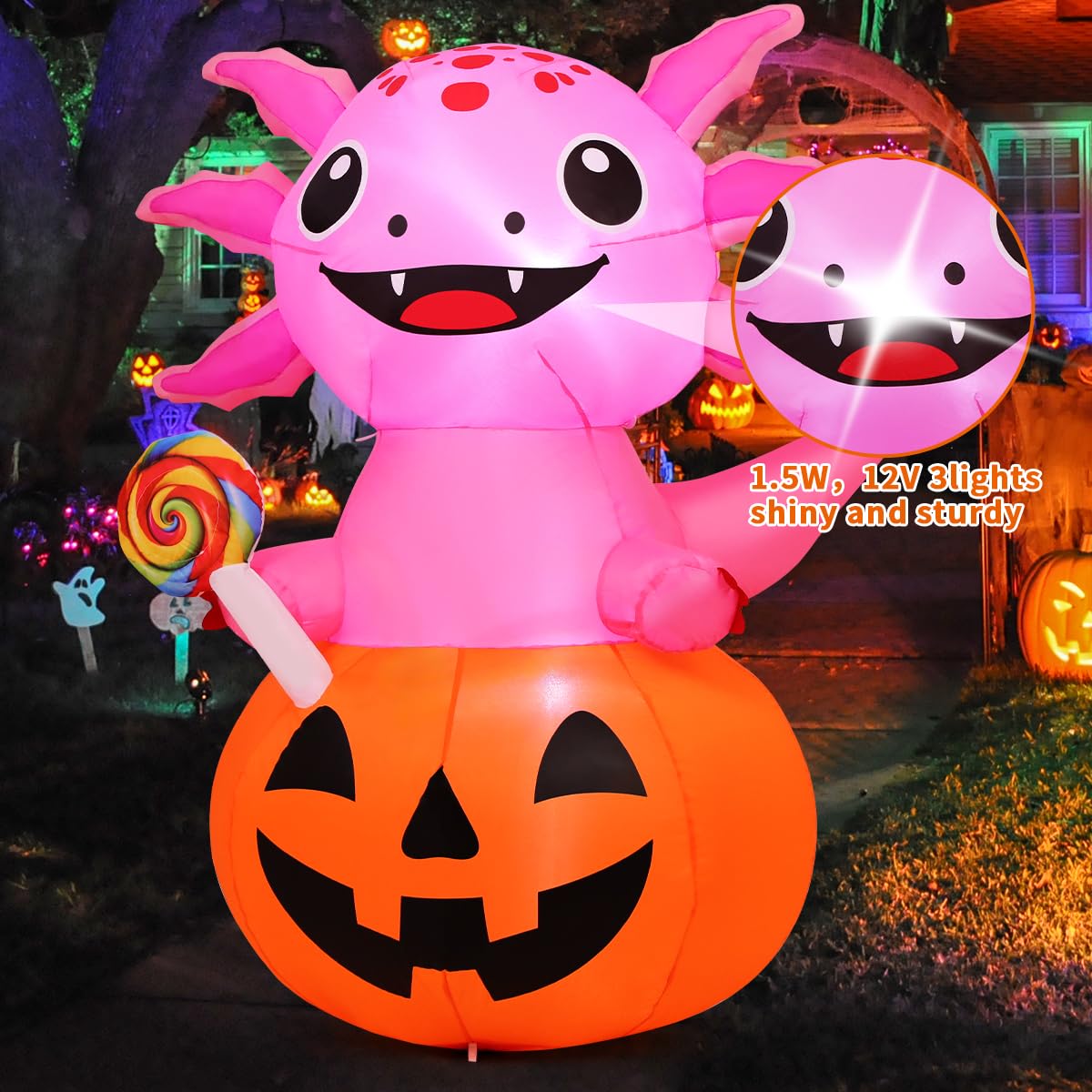 5 FT Inflatables with Built-in LEDs J240627