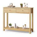 2 Drawer Oak Console Table X8922