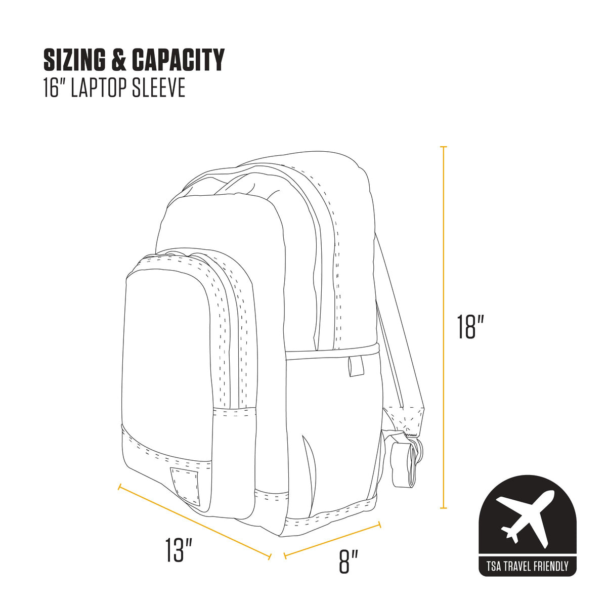 Black 25L Backpack I489101