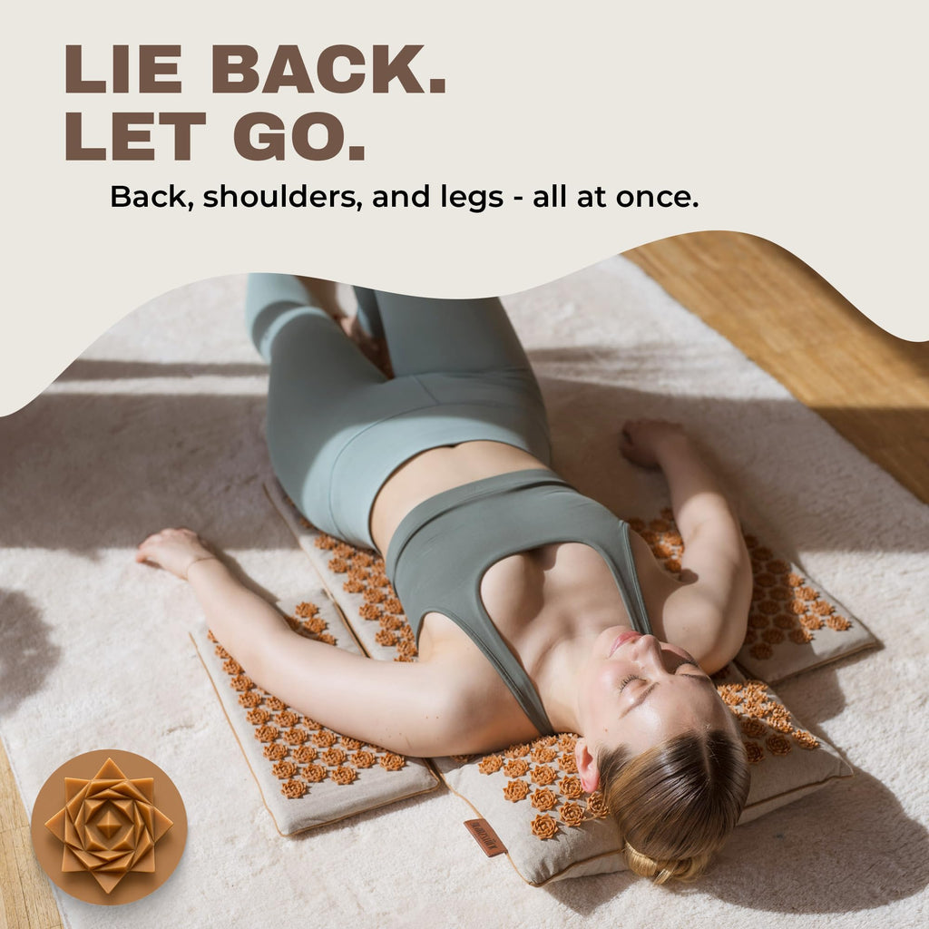 XXL Acupressure Mat Set with Pillow & Carry Bag U9158