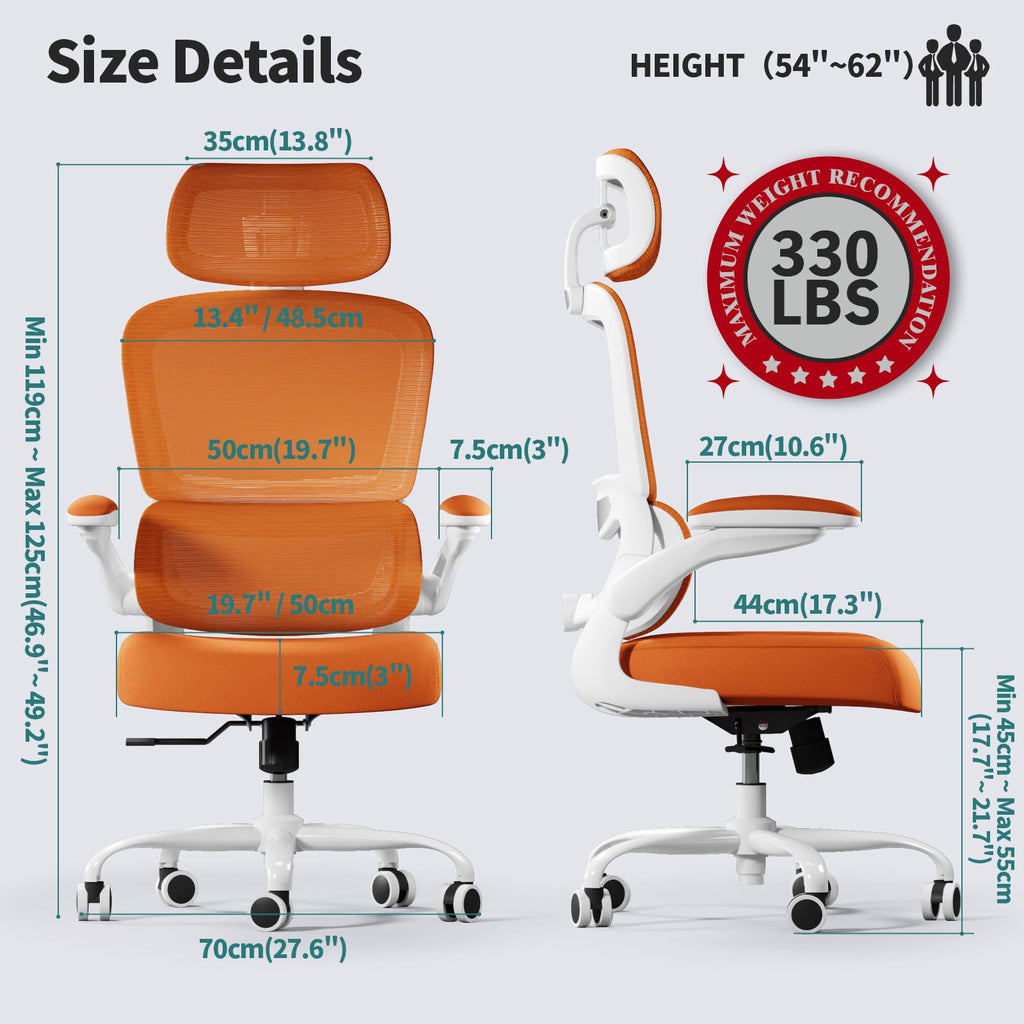 Ergonomic Office Chair with Lumbar Support H96690