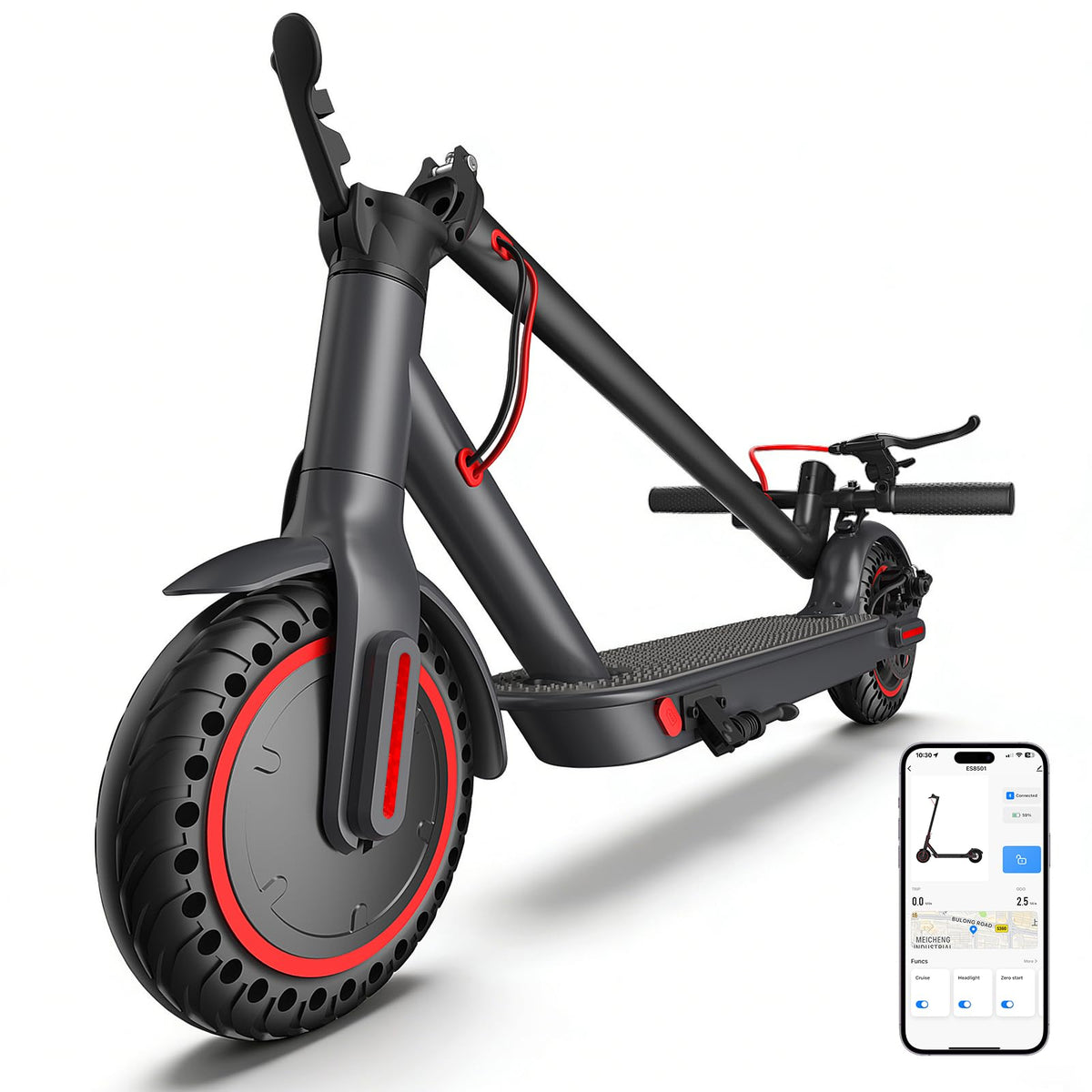 Electric Scooter 350W/500W Motor 8.5'' Solid Tire P18155