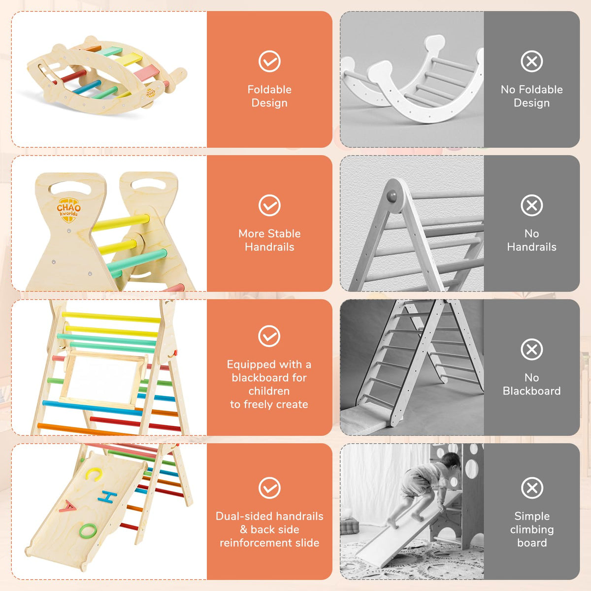 Montessori Toddler Climbing Toys Indoor J240