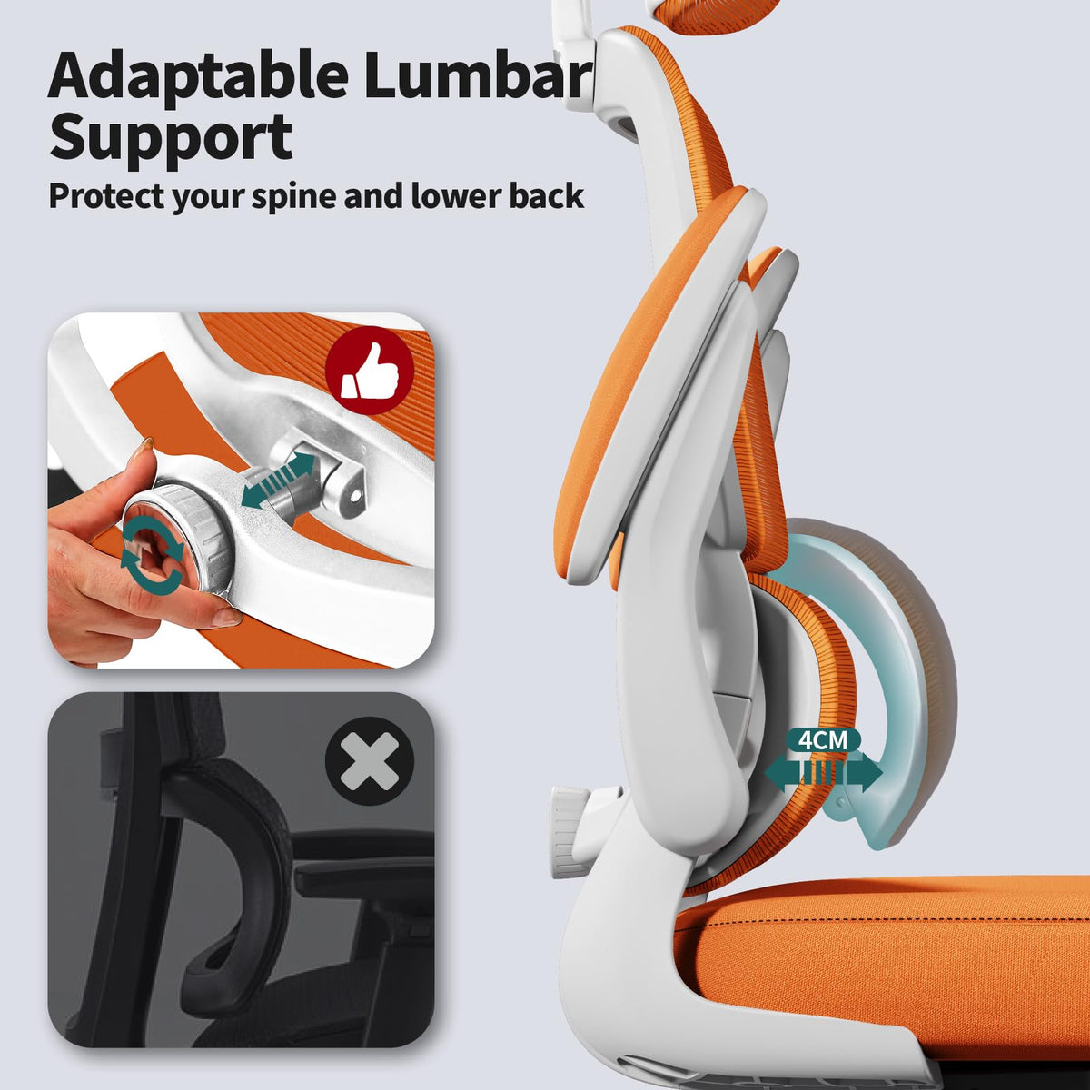 Ergonomic Office Chair with Lumbar Support H96690