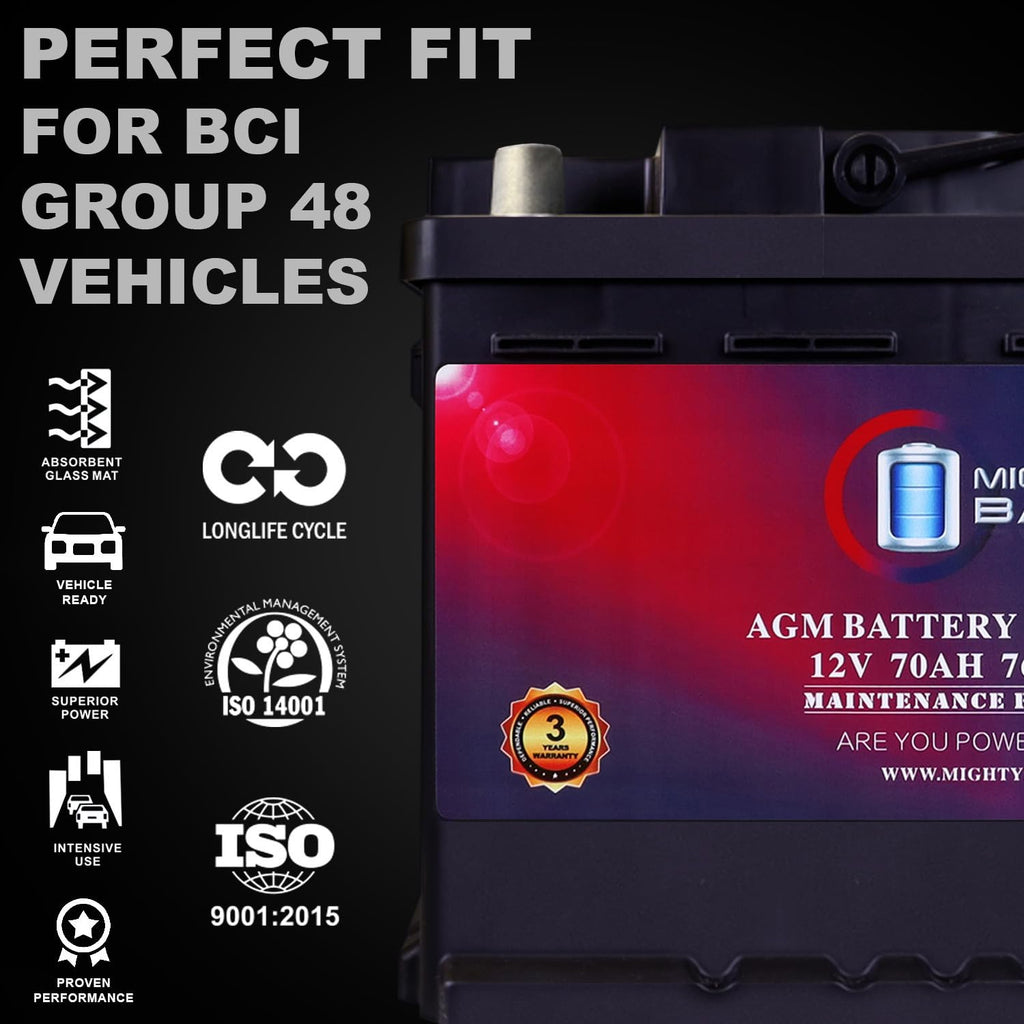 12V 70AH 760CCA Replacement Battery C833