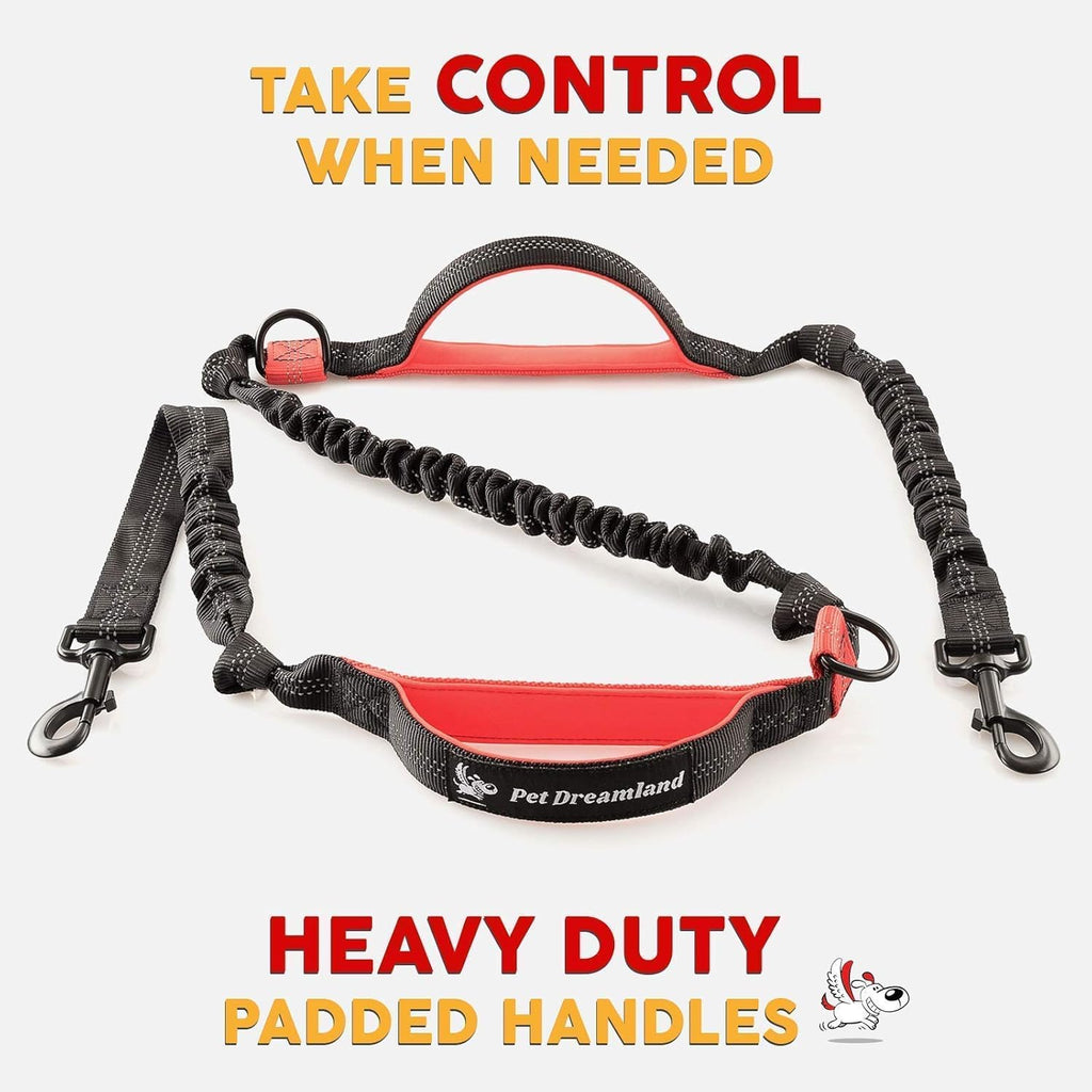 Hands Free Dog Leash with Poop Bag Dispenser J261756